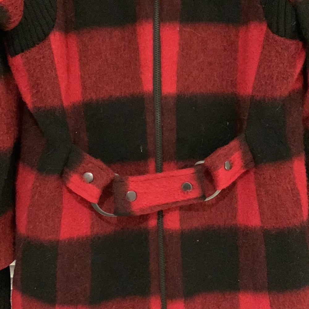 Alice + Olivia Plaid Military Coat - Picture 4 of 5